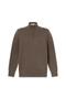 Tb0A2Bmx Williams River Cotton Yd 1/4 Zip Sweater Brown Men's Sweatshirt - 5