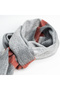 Grey checked wool scarf - 4