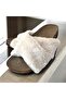 Plush Cross-Strapped Women's Slippers - 2