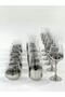 Plated 18-Piece Luxury Glass Cup Set – 6 Water Glasses + 6 Long Drink Glasses + 6 Stemware Glasses