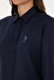 Women's Navy Blue Long Sleeve Basic Shirt 50307990-Vr033 - 7