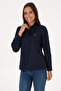 Women's Navy Blue Long Sleeve Basic Shirt 50307990-Vr033