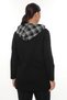 Plaid Hooded Zippered Plus Size Sports Stylish Cardigan - 3