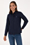 Women's Navy Blue Long Sleeve Basic Shirt 50307990-Vr033 - 3
