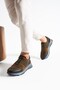 Men's Khaki-Brown Casual Suede Shoes