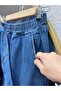 طقم جينز سيلينا بجيب واحد وأزرار معدنية مع بنطلون - LS8220 أزرق - 5