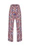 Purple Elastic Waist Pleated Pocket High Waist Trousers - 2