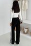 Women's Striped Lace-Up Wide-Leg Sweatpants & Trousers – Sporty & Casual Comfort - 5