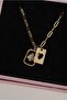 Steel Necklace with Cup and Spade Card Detail - 3