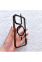 Latest Design Shockproof Acrylic Back Cover Magnetic Wireless Charging Phone Case with Stand for iPh - 2