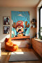 One Piece Vertical Wall Covering – Anime Themed Quality Fabric Room Decor Tapestry Wall Carpet - 4
