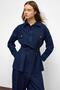 Wide Leg Pants Denim Two-Piece Set Dark Blue 9379-Tk - 3