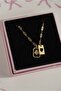 Steel Necklace with Cup and Spade Card Detail - 2