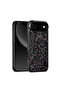 Shockproof iPhone 17 Air Case – Black Crystal Carbon Fiber with Red Highlights, Slim Cover - 2