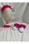 Full Set Maternity Slippers + Crown + Bandana with Pearls - 6