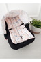 Stroller Cover and Cushion Muslin with Zipper 100% Cotton Rabbit 75X100 cm - 2