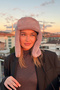 Women's Gray Faux Fur Plush Hairy Elite Pompom Hat Beanie - 8