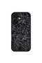 iPhone 17 Case Shockproof Protective Cover with Black Carbon Fiber & Blue Shimmer Cover