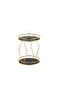 Shiny Gold 2-Tier Bathroom Organizer Jewelry Perfume Cosmetic Organizer with Plexiglass - 3