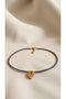 Bensei Brass with Gold Heart Accessories, Miyuki Beads, Necklace with Steel Lock and Steel Chain - 5