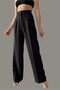 Sylari Women's High Waist Pleated Fabric Trousers