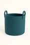Handcrafted Textured Large Basket – 40 X 36 cm Decorative Home Organization, Toy and Laundry Organizer - 3