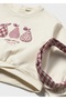 Baby Girl 3-Piece Set (1-4 Years) – Fruit Printed Sweatshirt, Plaid Skirt and Bandana - 3