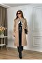 Buttoned Suede Trench Coat - 2