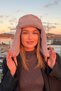 Women's Gray Faux Fur Plush Hairy Elite Pompom Hat Beanie