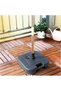 Plastic umbrella base, Flippy, square, 22 liters, black - 4