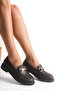 Women's Special Design Thick Soled Gold Buckle Casual Loafer Oxford Shoes - 4