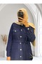 Mahira Stone Button Jacket - 2