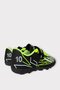 Children's Velcro Strap Lace-Up Football Turf Field Shoes Black - Yellow - 5