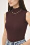 Turtleneck Knitwear Body N3238 Plum