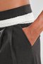 Women's Lace and Pleated Detailed Design Trousers - 6