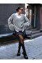 Oversize Sweater with Foldable Sleeves - 6
