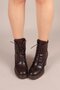 Rostock Heeled Boots with Lace Accessories Brown - 4