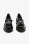 Black Patent Leather Genuine Leather Thick Soled Tasseled Loafer Women's Shoes - 3