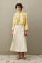 Multi Pleated Jacket Yellow - 2