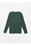 Lcwaikiki Classic Green Crew Neck Long Sleeve Printed Men's Sweatshirt - 6
