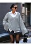 Plus Size Sleeve Folding Sweater