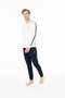 18942 Men's Ecru Round Neck Long Sleeve Pajama Set - 2