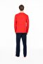18945 Men's Red Round Neck Long Sleeve Pajama Set - 4