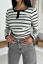 Women's Lycra Striped Blouse – Flexible & Everyday Elegance - 6