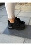 Women's Patterned Stone Detailed High-Sole Walking Shoes - 6