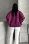 Woven Suede Epaulet Bomber Jacket - Mürdüm - 6