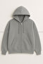 Unisex Zip-Up Fleece Hooded Kangaroo Pocket Oversized Winter Hoodie Jacket