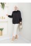 Women's Satin Black Shirt