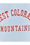Women’s Light Blue Sweatshirt – “West Colorado Mountains” Graphic Crewneck Pullover - 3