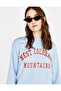 Women’s Light Blue Sweatshirt – “West Colorado Mountains” Graphic Crewneck Pullover - 4